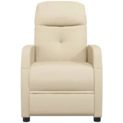 Poltrona Massaggiante Crema In Tessuto VidaXL -Negozio al dettaglio VIDAXL || HOMCOM || Songmics 25016683 4