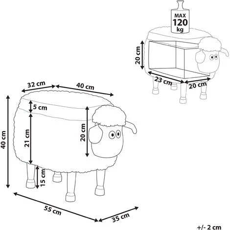 Pouf Contenitore Per Bambini Finta Pelliccia Rosa Con Gambe Legno Sheep 3 Pouf Contenitore Per Bambini Finta Pelliccia Rosa Con Gambe Legno Sheep - immagine 3