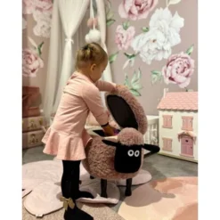 Pouf Contenitore Per Bambini Finta Pelliccia Rosa Con Gambe Legno Sheep 9 Pouf Contenitore Per Bambini Finta Pelliccia Rosa Con Gambe Legno Sheep -Negozio al dettaglio VIDAXL || HOMCOM || Songmics 25981584 5