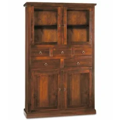 MOBILI 2G - MOBILE DISPENSA IN LEGNO ARTE POVERA 120X41X187H CM