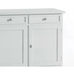 MOBILI 2G - CRISTALLIERA CLASSICA IN LEGNO 4 PORTE BIANCO SPORCO 203x42x203 -Negozio al dettaglio VIDAXL || HOMCOM || Songmics 26313188 3