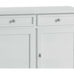 MOBILI 2G - CRISTALLIERA CLASSICA IN LEGNO 4 PORTE BIANCO SPORCO 203x42x203 -Negozio al dettaglio VIDAXL || HOMCOM || Songmics 26313188 5