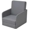 Hommoo Poltrona Letto Convertibile Grigio CHommooaro In Tessuto VD09537
