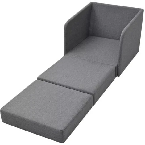 Hommoo Poltrona Letto Convertibile Grigio CHommooaro In Tessuto VD09537 4 Hommoo Poltrona Letto Convertibile Grigio CHommooaro In Tessuto VD09537 - immagine 4