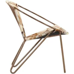 Hommoo Sedia A Diamante Marrone In Vera Pelle VD11872 -Negozio al dettaglio VIDAXL || HOMCOM || Songmics 26529576 4