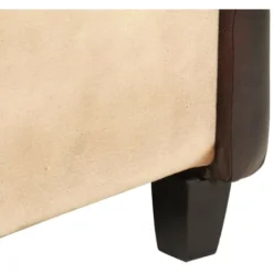 Hommoo Poltrona Tanno E Nero In Vera Pelle VD36260 -Negozio al dettaglio VIDAXL || HOMCOM || Songmics 26658102 5