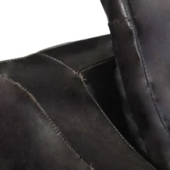 Hommoo Poltrona A Pozzetto Nera In Vera Pelle VD37025 -Negozio al dettaglio VIDAXL || HOMCOM || Songmics 26658790 5