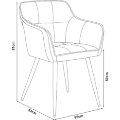 Poltrona Per Sala Di Attesa/Salotto/Studio/Camera Da Letto Poltrona Imbottita Con Gambe In Metallo Sedia Con Braccioli Poltroncino In Stile Trapuntato Similpelle - Nero -Negozio al dettaglio VIDAXL || HOMCOM || Songmics 27572060 3