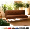 Divano Letto In Tessuto 2 Posti Per Salotto E Soggiorno Design Larimar Colore: Marrone