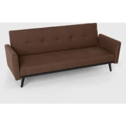 Divano Letto 3 Posti In Tessuto Reclinabile Clic Clac Design Moderno Tulum Colore: Marrone 7 Divano Letto 3 Posti In Tessuto Reclinabile Clic Clac Design Moderno Tulum Colore: Marrone -Negozio al dettaglio VIDAXL || HOMCOM || Songmics 28007072 3