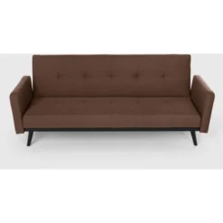 Divano Letto 3 Posti In Tessuto Reclinabile Clic Clac Design Moderno Tulum Colore: Marrone 8 Divano Letto 3 Posti In Tessuto Reclinabile Clic Clac Design Moderno Tulum Colore: Marrone -Negozio al dettaglio VIDAXL || HOMCOM || Songmics 28007072 4