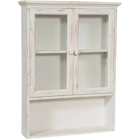 Vetrina Cucina Legno 63 X 48 X 12 Cm Vetrinetta Shabby Chic Bianco 2 Ripiani Pensile Bagno Bianco 2 Ante Mobiletto Bagno Sospeso 1 Vetrina Cucina Legno 63 X 48 X 12 Cm Vetrinetta Shabby Chic Bianco 2 Ripiani Pensile Bagno Bianco 2 Ante Mobiletto Bagno Sospeso