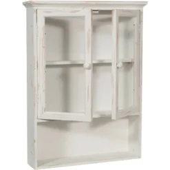Vetrina Cucina Legno 63 X 48 X 12 Cm Vetrinetta Shabby Chic Bianco 2 Ripiani Pensile Bagno Bianco 2 Ante Mobiletto Bagno Sospeso 7 Vetrina Cucina Legno 63 X 48 X 12 Cm Vetrinetta Shabby Chic Bianco 2 Ripiani Pensile Bagno Bianco 2 Ante Mobiletto Bagno Sospeso -Negozio al dettaglio VIDAXL || HOMCOM || Songmics 28068545 3