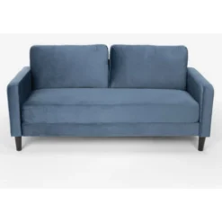 Divano 3 Posti Design Moderno Per Soggiorno E Salotti In Tessuto Portland Colore: Blu -Negozio al dettaglio VIDAXL || HOMCOM || Songmics 28416463 3