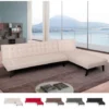 Divano Letto Angolare Moderno Clic Clac Penisola Reclinabile Natal Colore: Beige