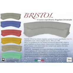 COPRIDIVANO ANGOLARE UNIVERSALE BRISTOL GRIGIO CHIARO UNITO -Negozio al dettaglio VIDAXL || HOMCOM || Songmics 28488014 5
