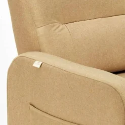 Poltrona Relax Reclinabile 4 Ruote Con Poggiapiedi In Tessuto Beautiful Colore: Beige 9 Poltrona Relax Reclinabile 4 Ruote Con Poggiapiedi In Tessuto Beautiful Colore: Beige -Negozio al dettaglio VIDAXL || HOMCOM || Songmics 28496803 5