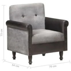 Poltrona A Pozzetto Nera In Vera Pelle E Tela VidaXL -Negozio al dettaglio VIDAXL || HOMCOM || Songmics 28838087 3