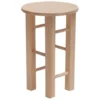 Sgabello Toby In Faggio Naturale, H45 Cm