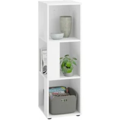 Mensola Angolare Con 6 Scomparti Laterali Bianca FMD -Negozio al dettaglio VIDAXL || HOMCOM || Songmics 29118242 4