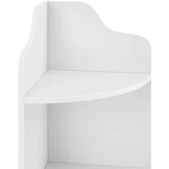 Scaffale Angolare A 4 Ripiani 90 X 28 X 28 Cm Mobiletto Basso Da Bagno Portaoggetti Per Ingresso/Soggiorno - Bianco -Negozio al dettaglio VIDAXL || HOMCOM || Songmics 29405142 5