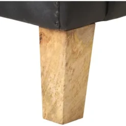 Poltrona A Pozzetto Nera In Vera Pelle VidaXL -Negozio al dettaglio VIDAXL || HOMCOM || Songmics 29506576 5