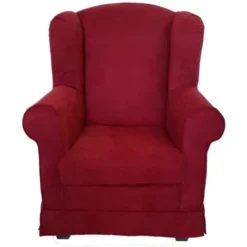 Poltrona Da Camera BERGERE Imbottita In Tessuto Antimacchia Sfoderabile VINACCIO