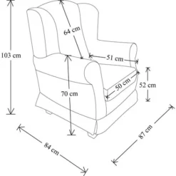 Poltrona Da Camera BERGERE Imbottita In Tessuto Antimacchia Sfoderabile VINACCIO -Negozio al dettaglio VIDAXL || HOMCOM || Songmics 29758628 5