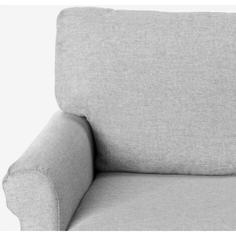 Divano 2 Posti Design Classico Moderno Per Salotti E Soggiorni In Tessuto Epoque Colore: Grigio Chiaro 5 Divano 2 Posti Design Classico Moderno Per Salotti E Soggiorni In Tessuto Epoque Colore: Grigio Chiaro - immagine 5