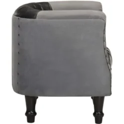 Poltrona A Pozzetto Nera In Vera Pelle E Massello Di Mango VidaXL -Negozio al dettaglio VIDAXL || HOMCOM || Songmics 31031663 4