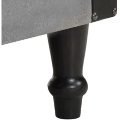 Poltrona A Pozzetto Nera In Vera Pelle E Massello Di Mango VidaXL -Negozio al dettaglio VIDAXL || HOMCOM || Songmics 31031663 5