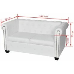 Nova Divano Elegante In Ecopelle Design Moderno Da Salotto 2 Posti Vari Colori Colore : Nero 9 Nova Divano Elegante In Ecopelle Design Moderno Da Salotto 2 Posti Vari Colori Colore : Nero -Negozio al dettaglio VIDAXL || HOMCOM || Songmics 31620712 5