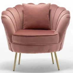 Poltrona Sedia Relax Tessuto Velluto E Metallo Imbottita Design Moderno Pink 7 Poltrona Sedia Relax Tessuto Velluto E Metallo Imbottita Design Moderno Pink -Negozio al dettaglio VIDAXL || HOMCOM || Songmics 32391211 3