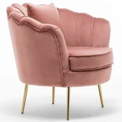 Poltrona Sedia Relax Tessuto Velluto E Metallo Imbottita Design Moderno Pink 8 Poltrona Sedia Relax Tessuto Velluto E Metallo Imbottita Design Moderno Pink -Negozio al dettaglio VIDAXL || HOMCOM || Songmics 32391211 4