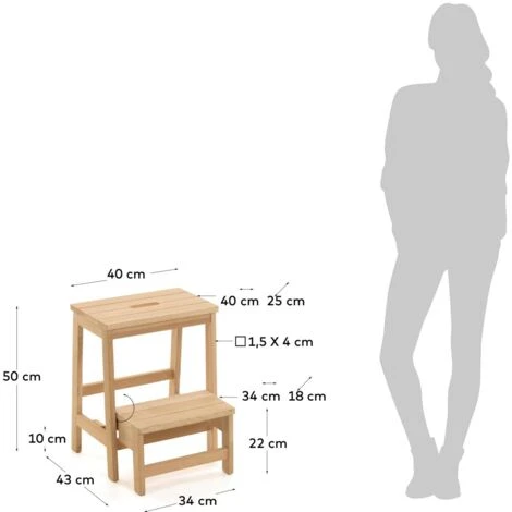 Kave Home - Poggiapiedi Nell 40 X 43 Cm 5 Kave Home - Poggiapiedi Nell 40 X 43 Cm - immagine 5