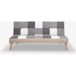 Divano Letto Clic Clac 3 Posti Patchwork Salotto Design Moderno Kolorama Colore: Patchwork 2 -Negozio al dettaglio VIDAXL || HOMCOM || Songmics 33352507 3