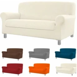 Copridivano Antimacchia Impermeabile Elasticizzato Aderente Fodera Salva Copri Divano Poltrona Panna - 1 POSTO -Negozio al dettaglio VIDAXL || HOMCOM || Songmics 34057291 4