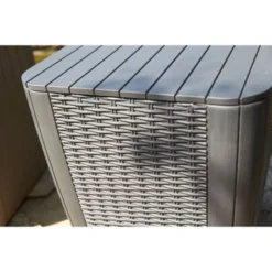 Tavolino Da Giardino Luzon In Vimini Arrotondato Cappuccino Keter -Negozio al dettaglio VIDAXL || HOMCOM || Songmics 3463903 4