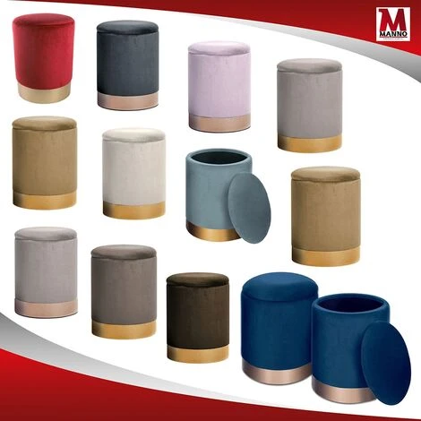 Chili Promo POUF CONTENITORE TONDO Cilindrico Diametro 31 X 38 H Puf Pouff Puff Colore Visone 4 Chili Promo POUF CONTENITORE TONDO Cilindrico Diametro 31 X 38 H Puf Pouff Puff Colore Visone - immagine 4