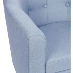 Poltrona, Legno, Blu 64x60x70 Cm -Negozio al dettaglio VIDAXL || HOMCOM || Songmics 35183253 5