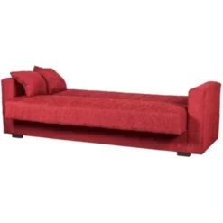 Divano Letto Nora 3 Posti Rosso, 212x80x87 Cm -Negozio al dettaglio VIDAXL || HOMCOM || Songmics 35926324 4