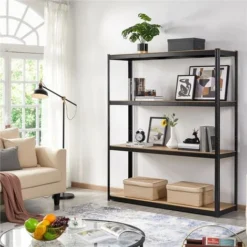 Yaheetech Scaffale/Scaffalatura Metallo A 4 Ripiani Per Garage 150 X 45 X 180 Cm Altezza Regolabile Portata Massima 265 Kg Per Ripiano Scaffali Da Negozio Magazzino Nero -Negozio al dettaglio VIDAXL || HOMCOM || Songmics 35962148 5