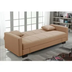 Divano Letto 3 Posti, Reclinabile, Contenitore Beige 198cm Sicorage Kinner -Negozio al dettaglio VIDAXL || HOMCOM || Songmics 36883235 3