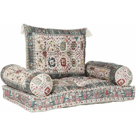 Poltrona DKD Home Decor Cotone Multicolore (90 X 50 X 55 Cm) 1 Poltrona DKD Home Decor Cotone Multicolore (90 X 50 X 55 Cm)