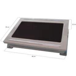 Poggiapiedi Regolabile In Acciaio Stey Con Base Antiscivolo Bianco 46x35x12 Cm -Negozio al dettaglio VIDAXL || HOMCOM || Songmics 38377435 4