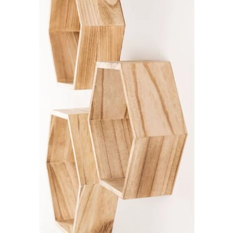 SKLUM Set Di 3 Mensole Da Parete Mijali NATURAL 3 SKLUM Set Di 3 Mensole Da Parete Mijali NATURAL - immagine 3