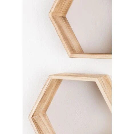 SKLUM Set Di 3 Mensole Da Parete Mijali NATURAL 4 SKLUM Set Di 3 Mensole Da Parete Mijali NATURAL - immagine 4