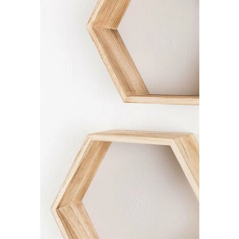 SKLUM Set Di 3 Mensole Da Parete Mijali NATURAL 5 SKLUM Set Di 3 Mensole Da Parete Mijali NATURAL - immagine 5