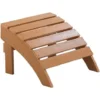 Poggiapiedi Da Giardino In PVC In Colore Teak Per Sedia Adirondack