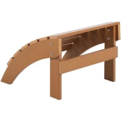 Poggiapiedi Da Giardino In PVC In Colore Teak Per Sedia Adirondack -Negozio al dettaglio VIDAXL || HOMCOM || Songmics 41542944 4